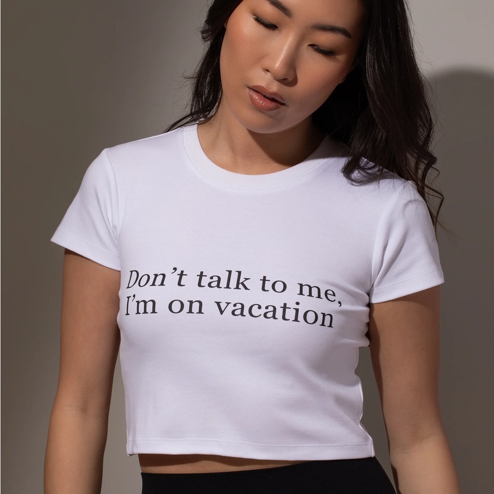 White Graphic Tee - Women's Top